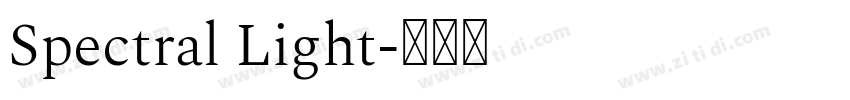 Spectral Light字体转换 Spectral Light字体转换